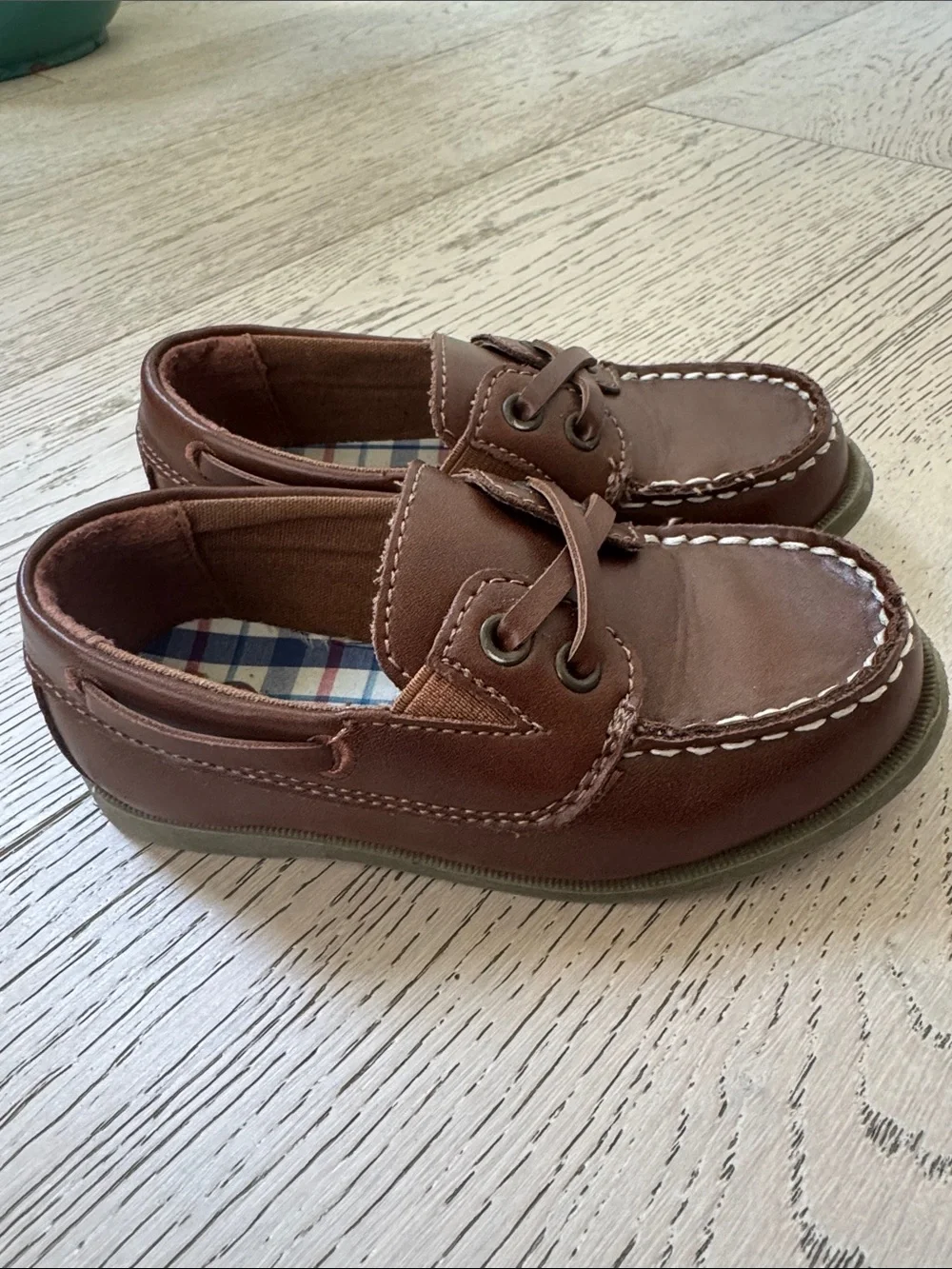 Kids Brown Boat Shoes